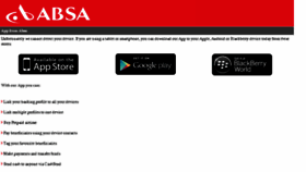 What Absa.mobi website looked like in 2015 (9 years ago)