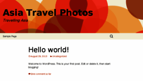 What Asiatravelphotos.com website looked like in 2015 (9 years ago)