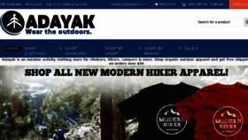 What Adayak.com website looked like in 2015 (9 years ago)