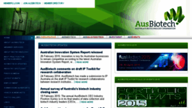 What Ausbiotech.org website looked like in 2015 (9 years ago)