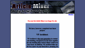 What Articleminer.com website looked like in 2015 (9 years ago)