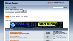 What Altcoinforum.org website looked like in 2015 (9 years ago)