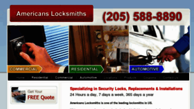 What Americanslocksmiths.com website looked like in 2015 (9 years ago)