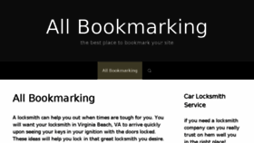 What Allbookmarking.com website looked like in 2015 (9 years ago)