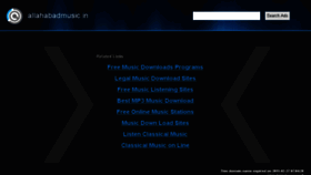 What Allahabadmusic.in website looked like in 2015 (9 years ago)
