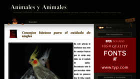 What Animalesyanimales.com website looked like in 2015 (9 years ago)