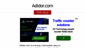 What Adidor.com website looked like in 2015 (9 years ago)