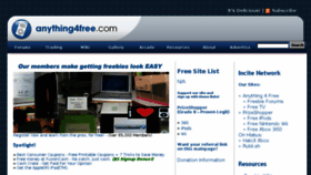 What Anything4free.com website looked like in 2015 (9 years ago)