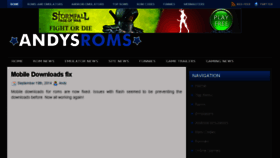 What Andysroms.com website looked like in 2015 (9 years ago)