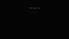 What April.uz website looked like in 2015 (9 years ago)