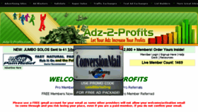 What Adz-2-profits.com website looked like in 2015 (9 years ago)