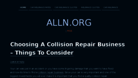 What Alln.org website looked like in 2015 (9 years ago)
