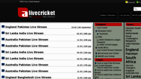 What Alivecricket.com website looked like in 2015 (9 years ago)