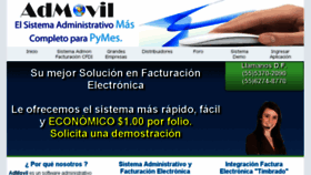 What Admovil.net website looked like in 2015 (9 years ago)