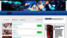 What Animefave.net website looked like in 2015 (9 years ago)