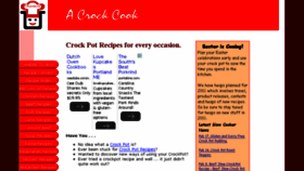 What A-crock-cook.com website looked like in 2015 (9 years ago)