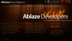 What Ablazedevelopers.com website looked like in 2015 (9 years ago)