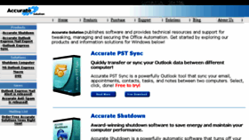 What Accuratesolution.net website looked like in 2015 (9 years ago)