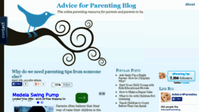 What Advice4parenting.com website looked like in 2015 (9 years ago)