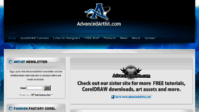 What Advancedartist.com website looked like in 2015 (9 years ago)