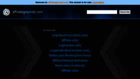 What Affiliategroundz.com website looked like in 2015 (9 years ago)
