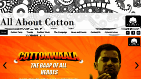 What Allaboutcotton.com website looked like in 2015 (9 years ago)