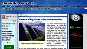 What Alt-energy.info website looked like in 2015 (9 years ago)