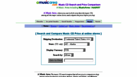 What Amusicarea.com website looked like in 2015 (9 years ago)