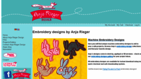 What Anjariegerdesign.com website looked like in 2015 (9 years ago)