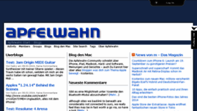 What Apfelwahn.de website looked like in 2015 (9 years ago)
