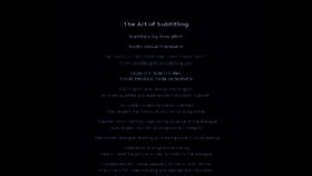 What Art-of-subtitling.com website looked like in 2015 (9 years ago)