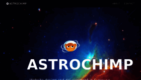 What Astrochimp.com website looked like in 2015 (9 years ago)