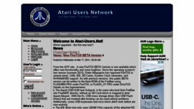 What Atari-users.net website looked like in 2015 (9 years ago)