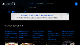 What Audiofx.org website looked like in 2015 (9 years ago)