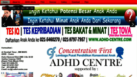 What Adhd-centre.com website looked like in 2015 (9 years ago)