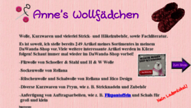 What Annes-wollfaedchen.de website looked like in 2015 (9 years ago)
