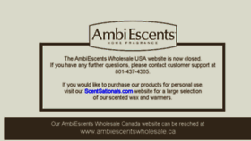 What Ambiescentswholesale.com website looked like in 2015 (9 years ago)