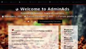 What Adminads.com website looked like in 2015 (9 years ago)