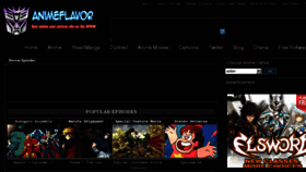 What Animeflavor.com website looked like in 2015 (8 years ago)