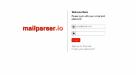 What App.mailparser.io website looked like in 2015 (9 years ago)