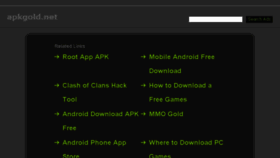What Apkgold.net website looked like in 2015 (9 years ago)