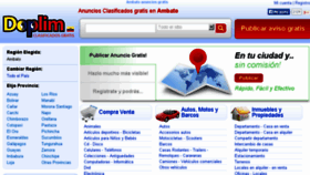 What Ambato.doplim.ec website looked like in 2015 (9 years ago)