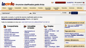What Arica.locanto.cl website looked like in 2015 (9 years ago)