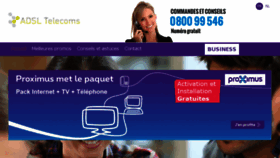 What Adsl-telecoms.be website looked like in 2015 (10 years ago)