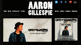 What Aarongillespie.com website looked like in 2015 (9 years ago)