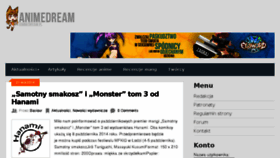 What Animedream.pl website looked like in 2015 (8 years ago)