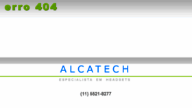 What Alcatech.com.br website looked like in 2015 (10 years ago)