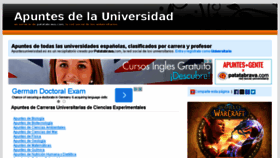 What Apuntesuniversidad.es website looked like in 2015 (8 years ago)