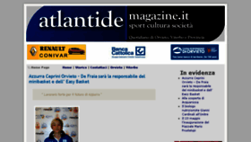What Atlantidemagazine.it website looked like in 2015 (8 years ago)
