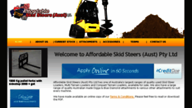 What Affordableskidsteers.com website looked like in 2015 (8 years ago)
